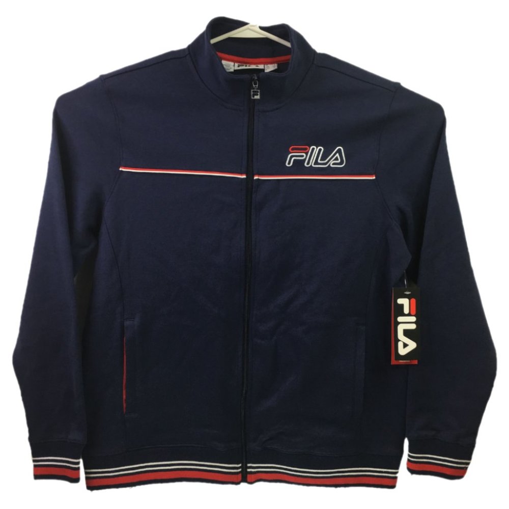 MENS FILA TRUSTWORTHY TRAINING TRACK JACKET BLUE L